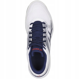 Asics Gel-Task Mt B703Y 100 scarpe da pallavolo uomo bianca blu navy bianca 1