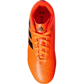 Le scarpe da calcio adidas Nemeziz 18.4 FxG Jr DB2355 multicolore arancia 1