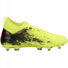Puma Future 18.3 Fg Ag Fizzy scarpe da calcio giallo-nero 104328 01 verde verde 1