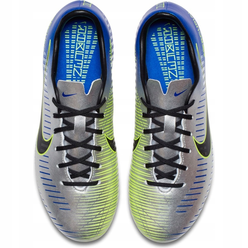 Nike Mercurial Victory 6 Neymar Fg Jr 921488 407 scarpa da calcio grigio d'argento 1