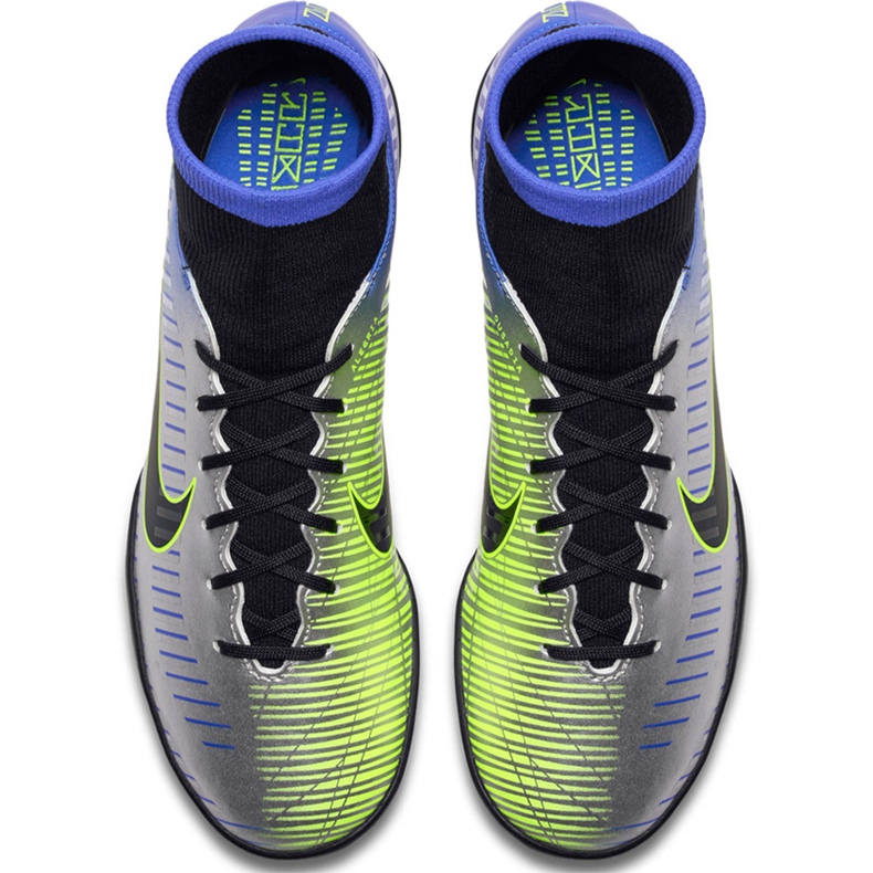 Nike Mercurial X Victory 6 Df Neymar Tf 921514 407 scarpa da calcio verde, blu, grigio/argento blu 1