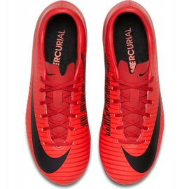 Nike Mercurial Victory Vi Fg Jr 831945 616 scarpe da calcio arancia rosso 1