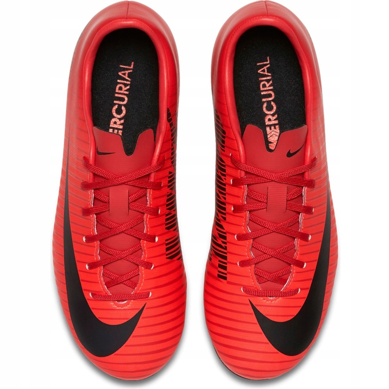 Nike Mercurial Victory Vi Fg Jr 831945 616 scarpe da calcio arancia rosso 1