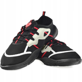 Scarpe da spiaggia Aqua-speed in nero, grigio e rosso 19A 1