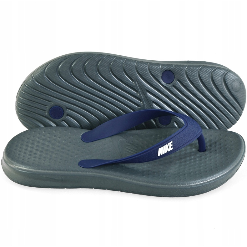 Nike Solay Thong 882690 001 Ciabatta da uomo blu navy grigio 2