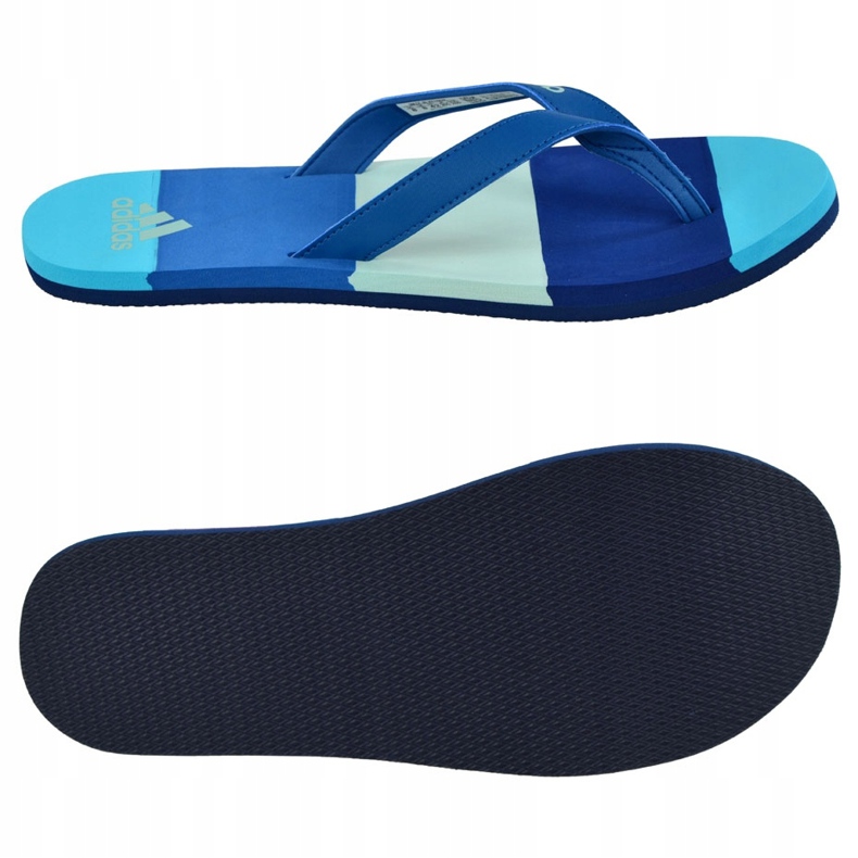 Ciabatte Adidas Eezay Striped BA8808 blu navy blu 1