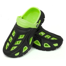 Pantofole per bambini Aqua-Speed ​​Miami nere e verdi 38 nero verde 1
