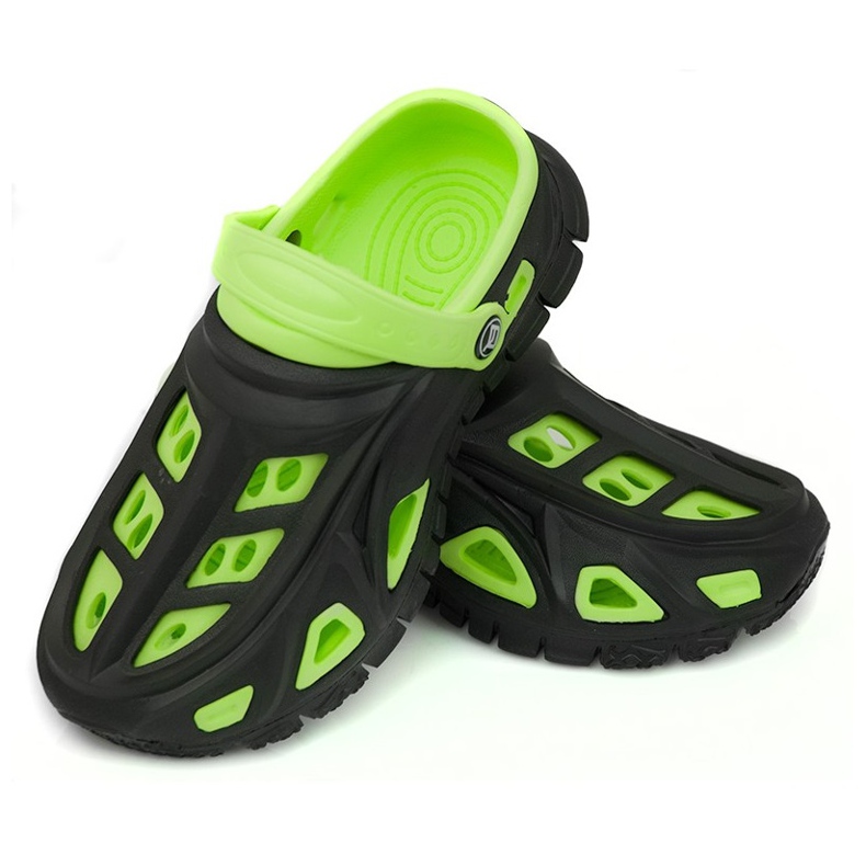 Pantofole per bambini Aqua-Speed ​​Miami nere e verdi 38 nero verde 1