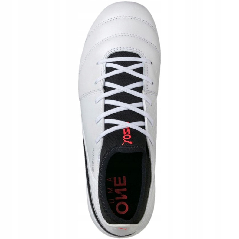 Scarpe da calcio Puma One 17.3 Fg Jr 104442 01 bianca 1