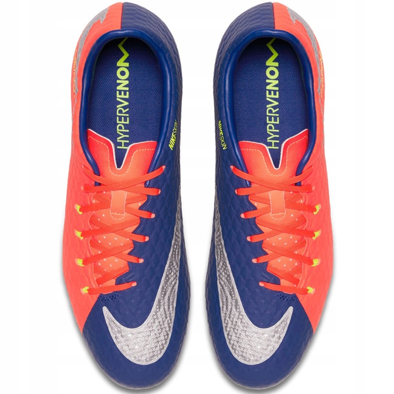 Nike Hypervenom Phelon Iii Fg 852556 409 scarpe da calcio nero, viola, arancione arancia 1
