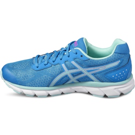 Asics Gel Impression 9 T6F6N-4367 scarpe da corsa da donna blu verde 1