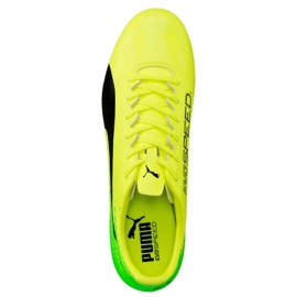 Scarpe calcio Puma Evo Speed ​​17.4 Fg giallo-verde 104017 01 multicolore 2