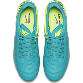 Nike Tiempo Genio Ii Leather Fg 819213 307 scarpe da calcio nero blu 1