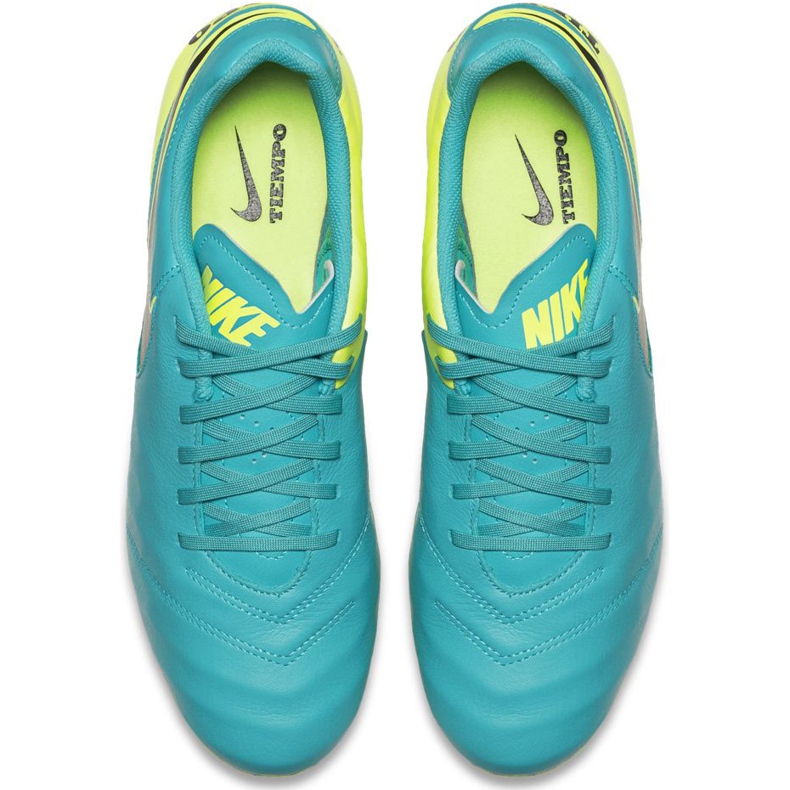 Nike Tiempo Genio Ii Leather Fg 819213 307 scarpe da calcio nero blu 1