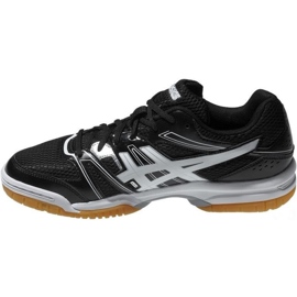 Asics Gel Rocket 7 B405N 9001 scarpe da pallavolo uomo nero nero 1