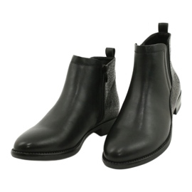 Stivaletti Chelsea Stivali neri Sergio Leone BT558 nero 2