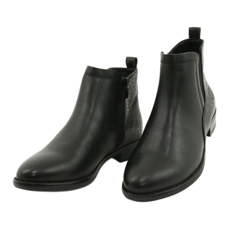 Stivaletti Chelsea Stivali neri Sergio Leone BT558 nero 2
