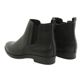 Stivaletti Chelsea Stivali neri Sergio Leone BT558 nero 3