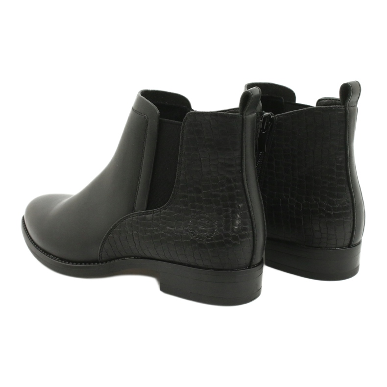 Stivaletti Chelsea Stivali neri Sergio Leone BT558 nero 3