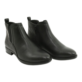 Stivaletti Chelsea Stivali neri Sergio Leone BT558 nero 4