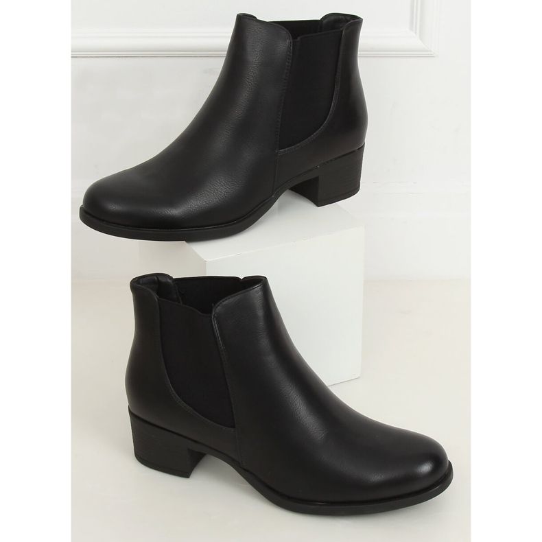 Stivaletti Chelsea neri da donna 8B875 Black nero 1