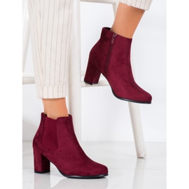 SHELOVET Stivali bordeaux rosso 2