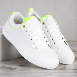 SHELOVET Sneakers Alla Moda Con Ecopelle bianca 1