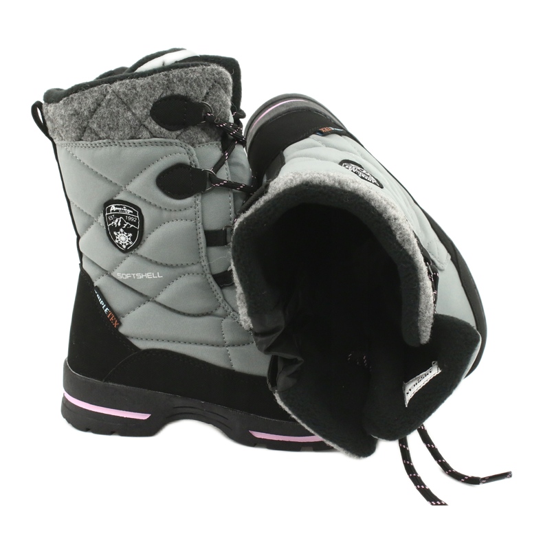 American Club Doposci softshell con membrana americana SN19/20 nero rosa grigio 4