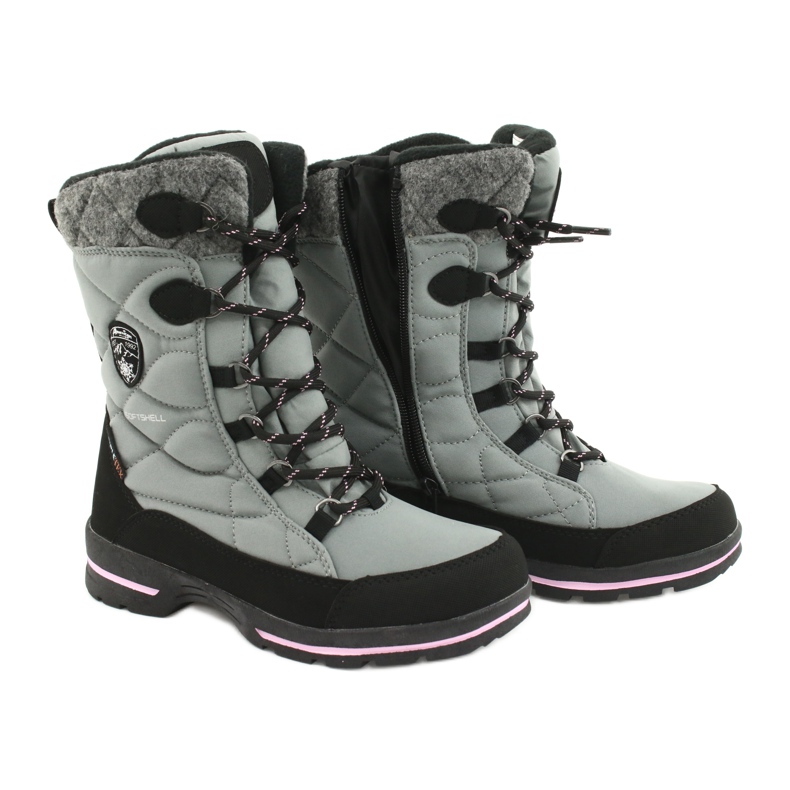 American Club Doposci softshell con membrana americana SN19/20 nero rosa grigio 3