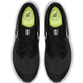 Nike Star Runner 2 scarpe da bambino nere e bianche AQ3542 001 nero 1