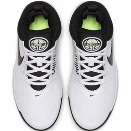 Nike team Hustle D 9 Gs bianco AQ4224 100 scarpe da bambino bianca nero bianca 1
