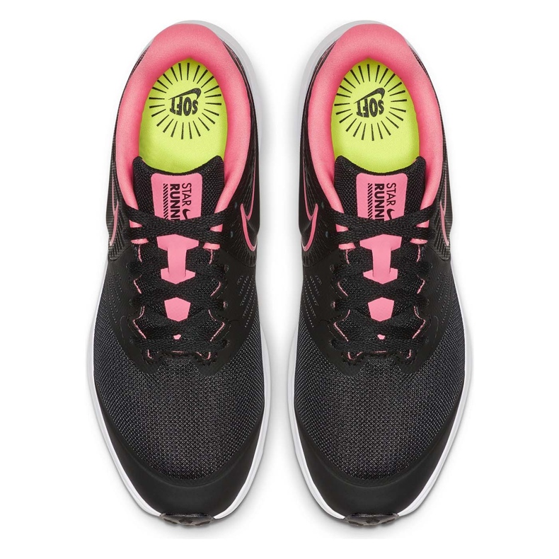 Nike Star Runner 2 scarpe da bambino nere e rosa AQ3542 002 nero 1