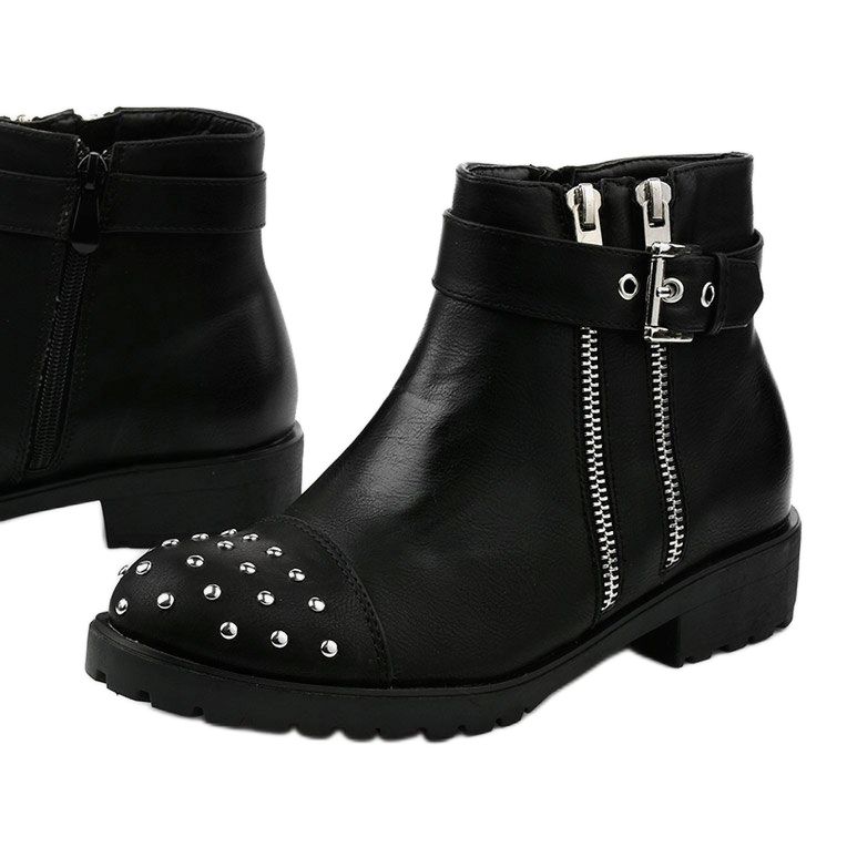 Stivaletti neri con borchie Oress nero 1
