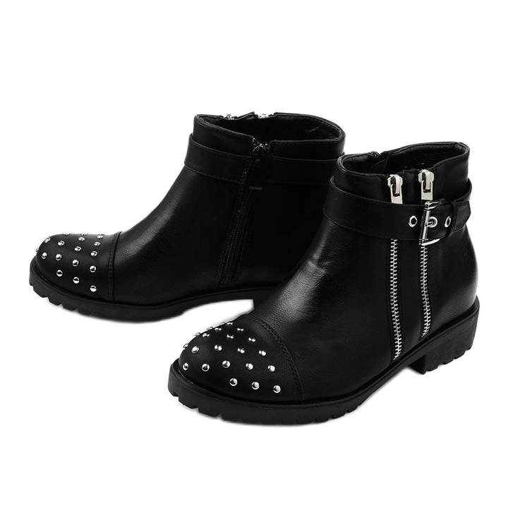 Stivaletti neri con borchie Oress nero 2