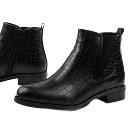 Stivali neri con cerniera di Chesser nero 1