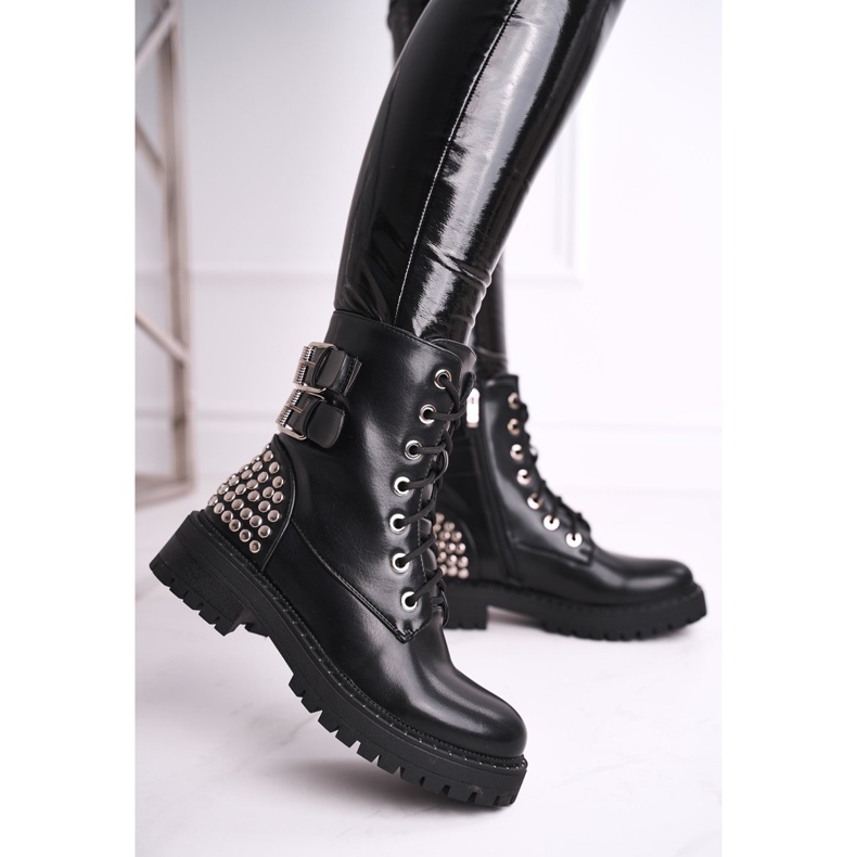 FRGIV Stivali Da Donna Con Strass Neri Feel Your Touch nero 2