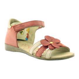 Sandali da bambina Ren But fiore di lampone rosso multicolore 1