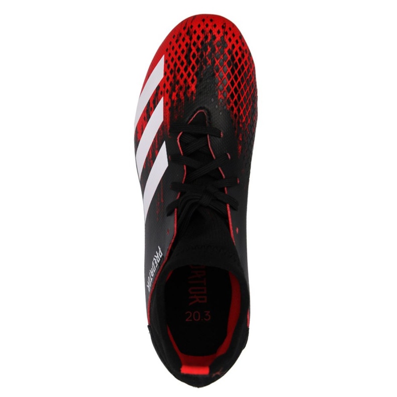 Scarpe da calcio Adidas Predator 20.3 Fg Jr EF1930 rosso 3