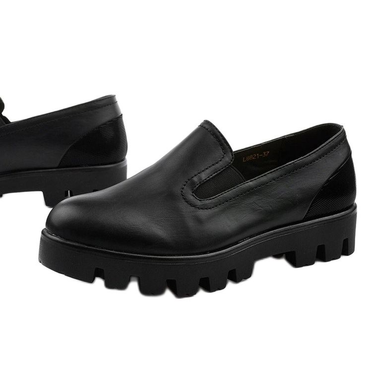 Scarpe slip-on da donna Black Crash nero 1