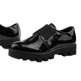 Scarpe slip-on da donna Corda nere nero 1