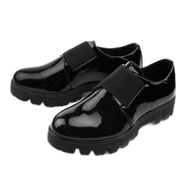Scarpe slip-on da donna Corda nere nero 2