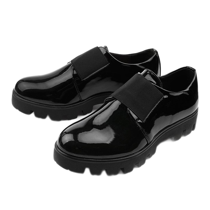 Scarpe slip-on da donna Corda nere nero 2