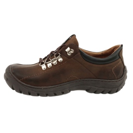 Scarpe uomo marroni Riko 904 crazy cuoio marrone 1