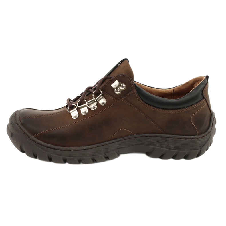 Scarpe uomo marroni Riko 904 crazy cuoio marrone 1