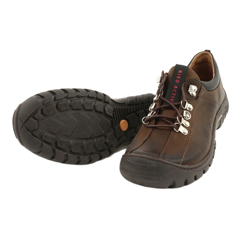 Scarpe uomo marroni Riko 904 crazy cuoio marrone 3