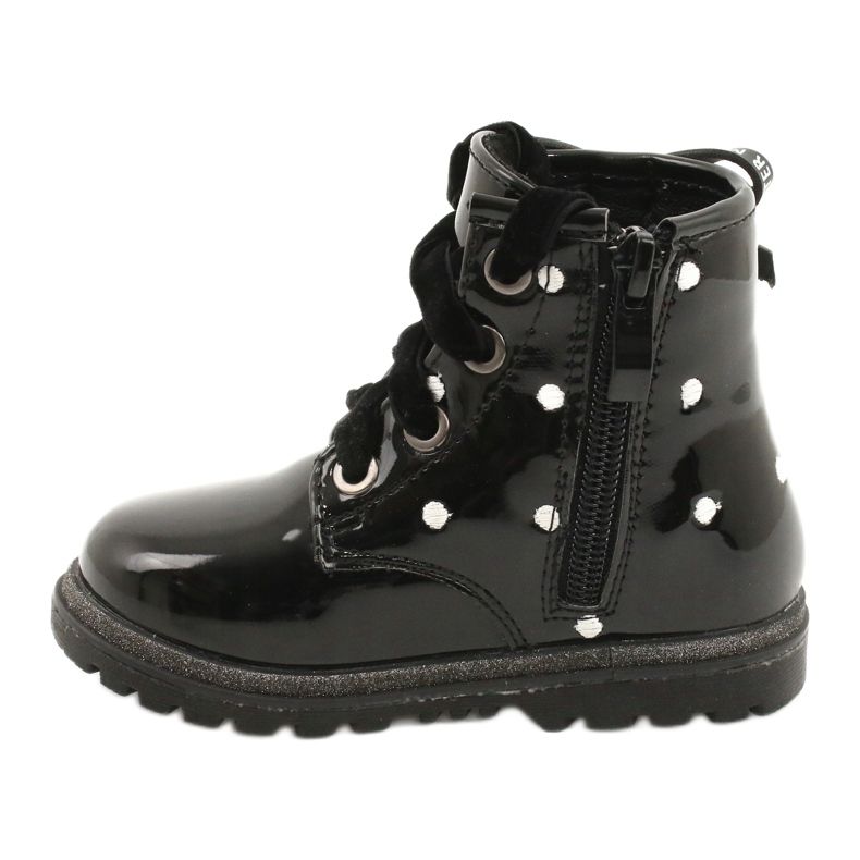 Evento Stivali da bambina, fiocco laccato 20DZ60-3246 nero 1