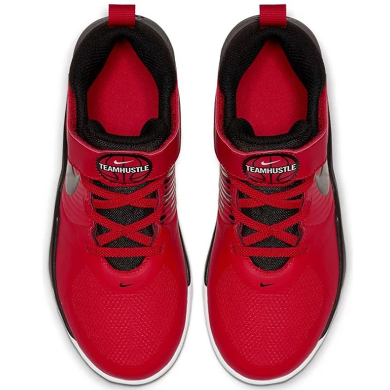 Nike Team Hustle rosso AQ4225 600 scarpe da bambino 1
