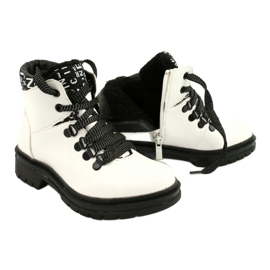 Stampa Stivali bianchi alla moda Evento 20DZ60-3232 bianco nero 4