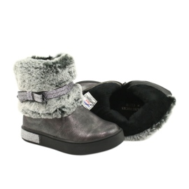 American Club Stivali con zip americani GC26 / 20 peltro d'argento grigio 4