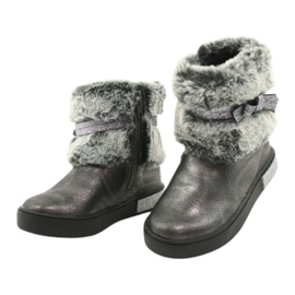 American Club Stivali con zip americani GC26 / 20 peltro d'argento grigio 2